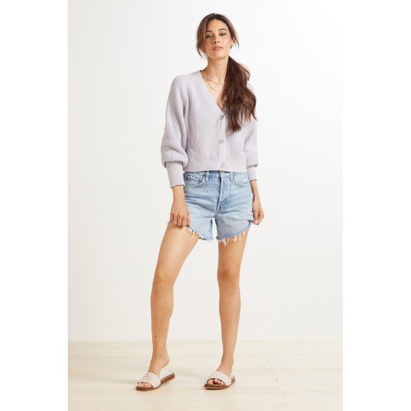 525 AMERICA FOR EVEREVE NWT Brooke Balloon Sleeve Knit Cardigan // L - Picture 13 of 13